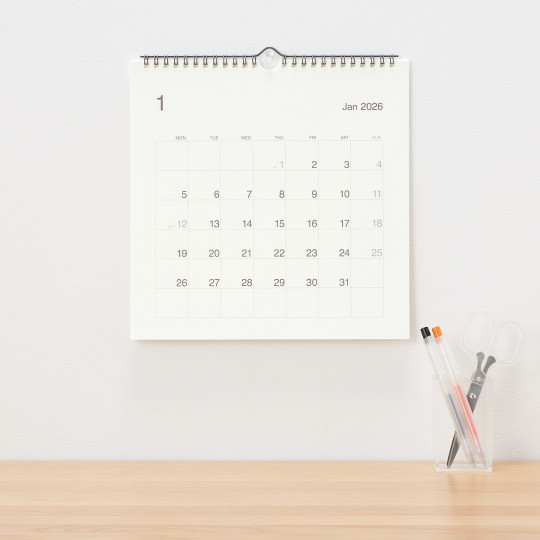 Kalendarz ścienny 2026 kwadratowy