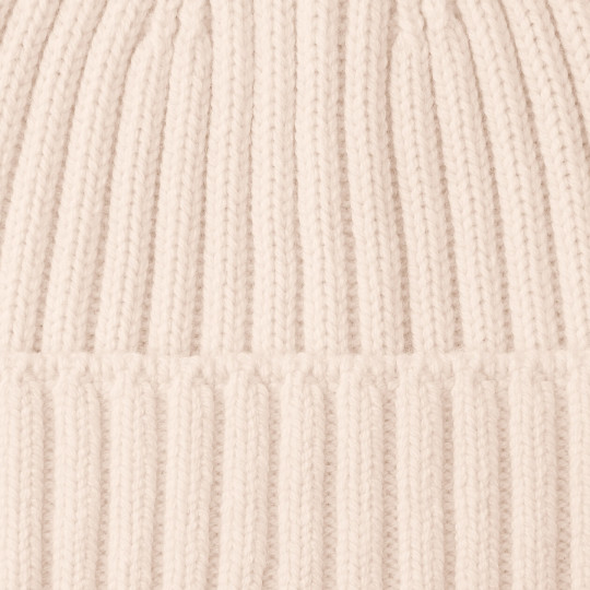 Czapka beanie wełniana niegryząca kremowa