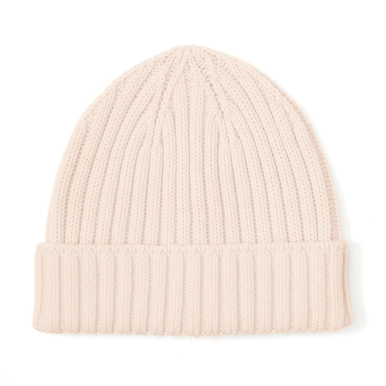 Czapka beanie wełniana niegryząca kremowa