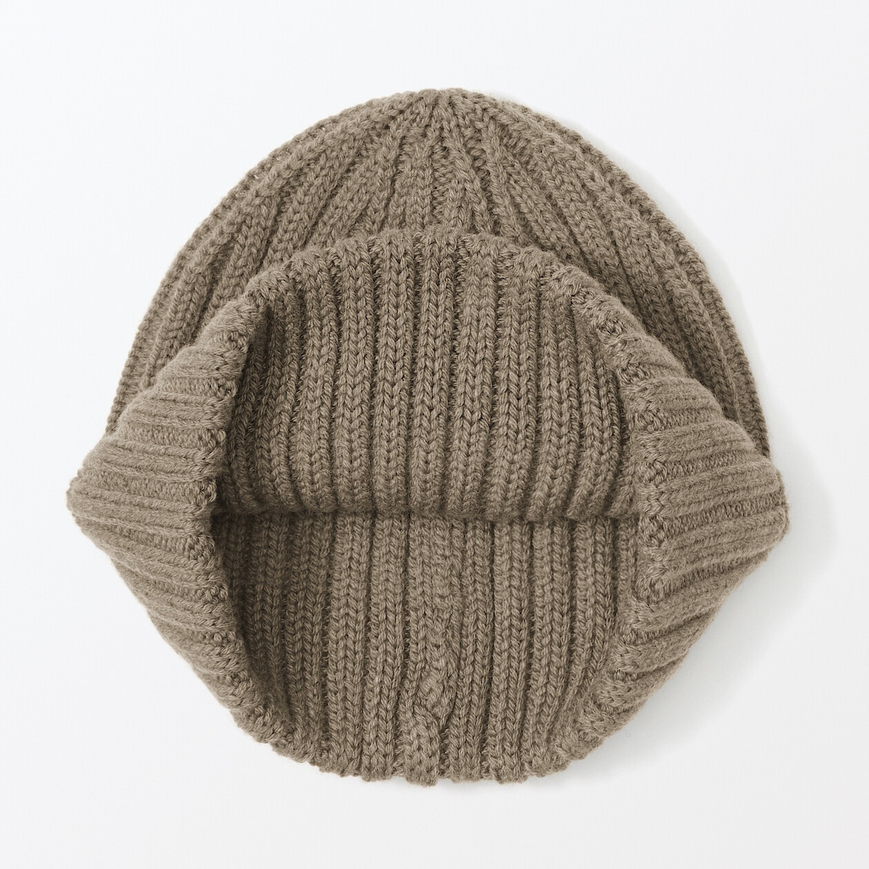Czapka beanie wełniana niegryząca khaki