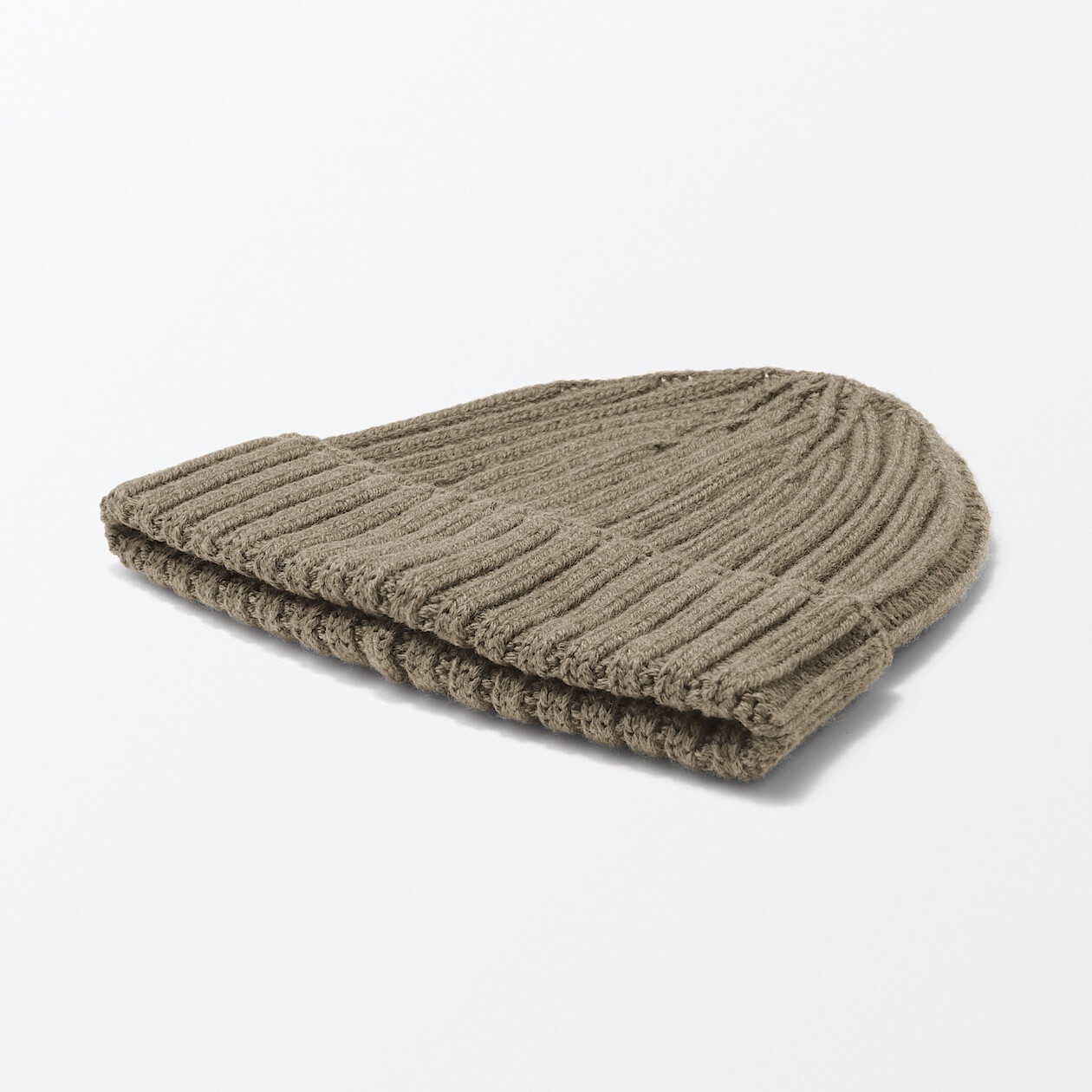 Czapka beanie wełniana niegryząca khaki