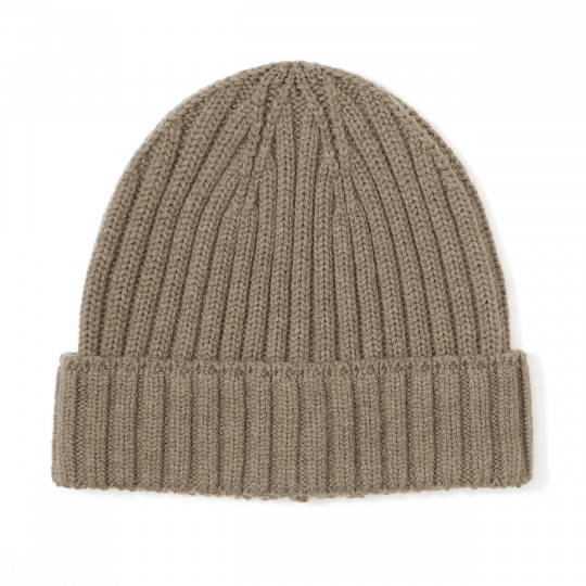 Czapka beanie wełniana niegryząca khaki