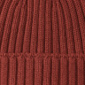 Czapka beanie wełniana niegryząca ceglasta
