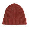 Czapka beanie wełniana niegryząca ceglasta