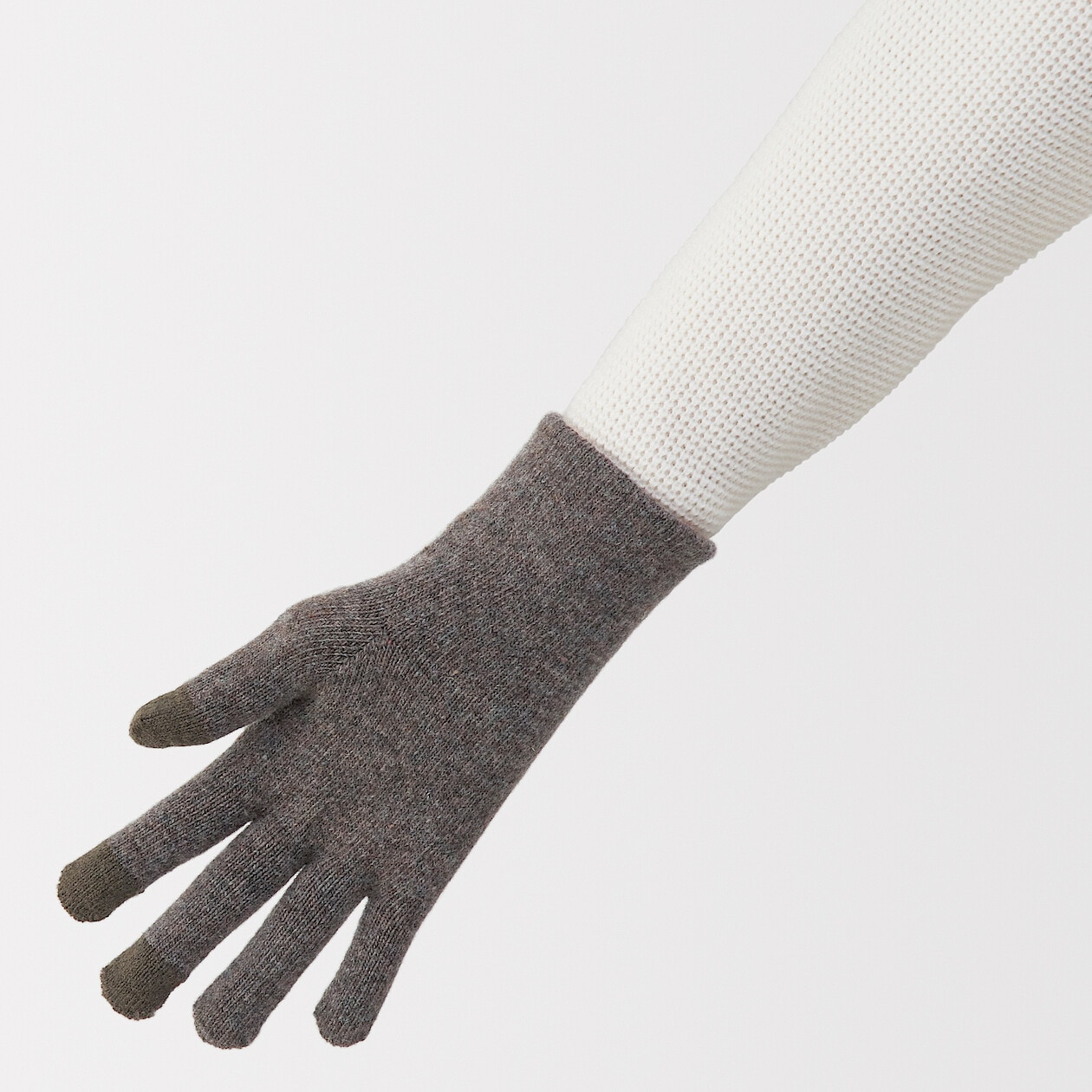 Rękawiczki do ekranów dotykowych brązowe