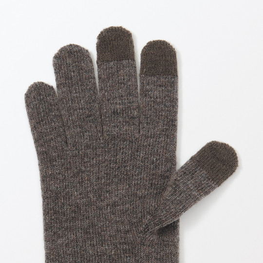 Rękawiczki do ekranów dotykowych brązowe