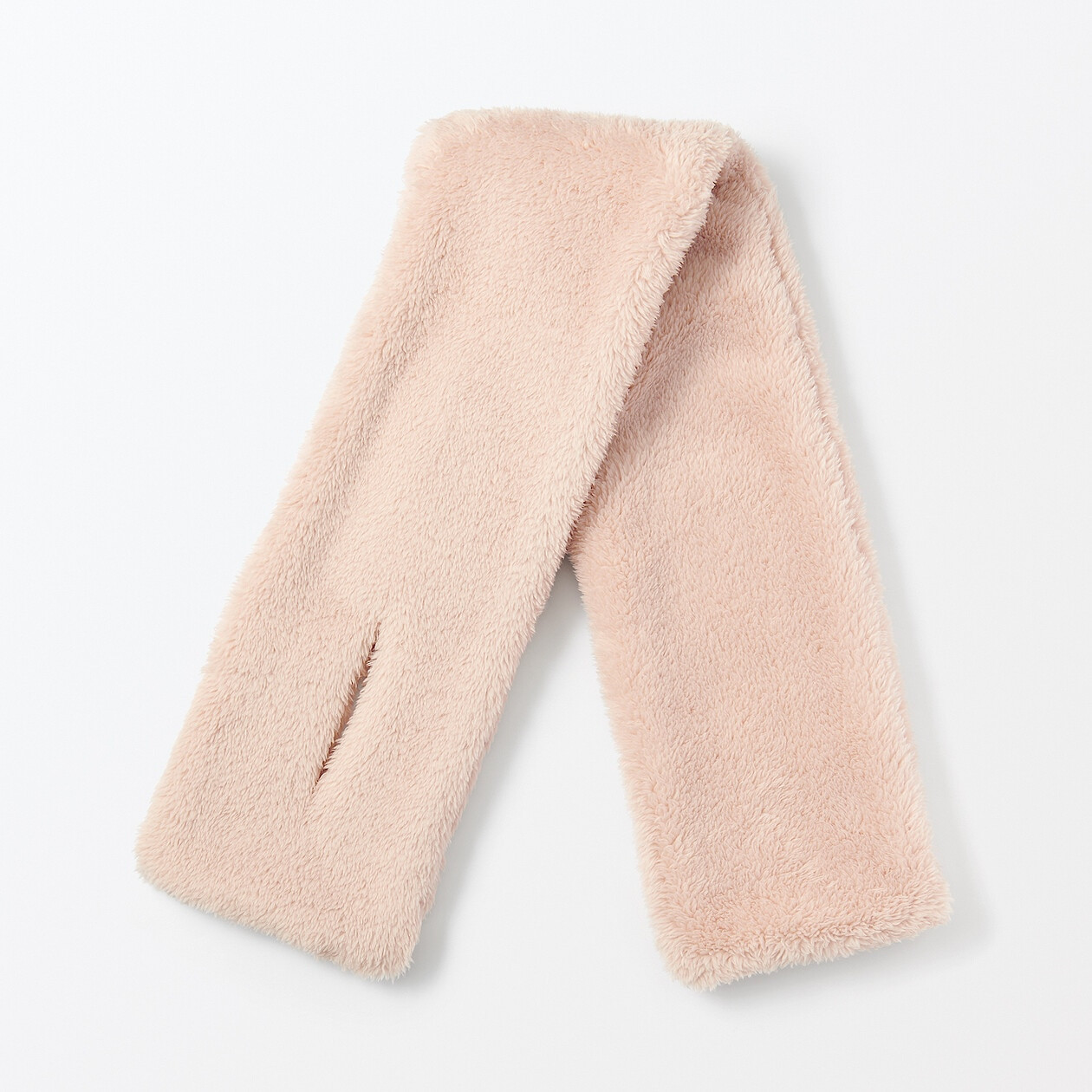 Szalik pluszowy różowy