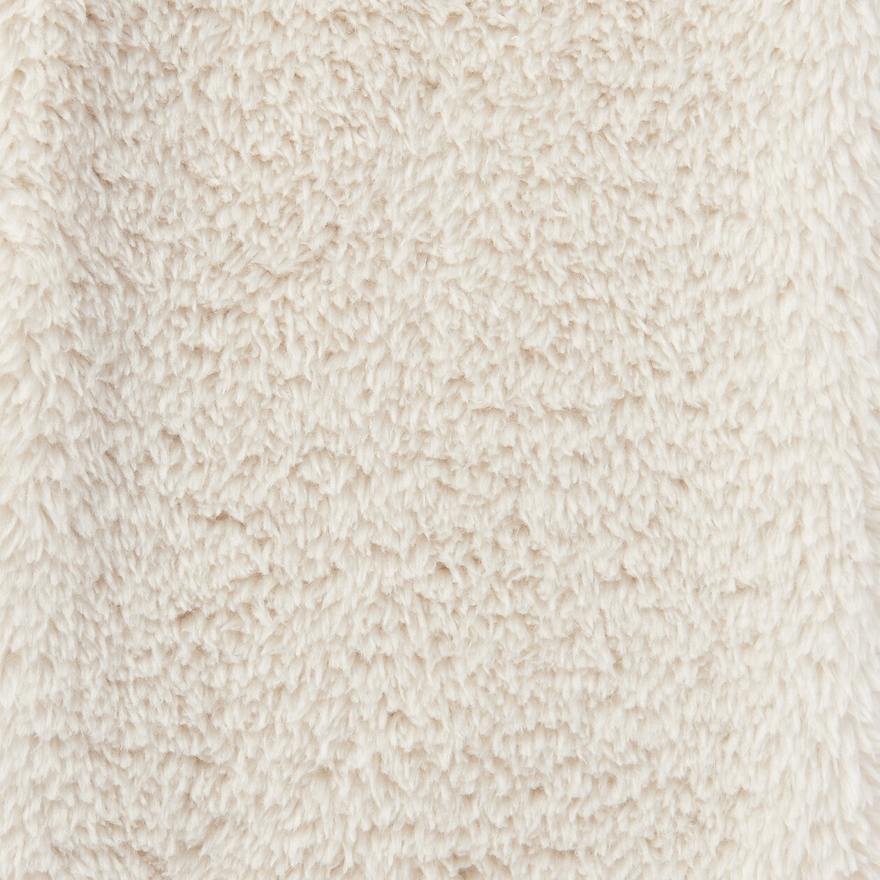 Szalik pluszowy kremowy