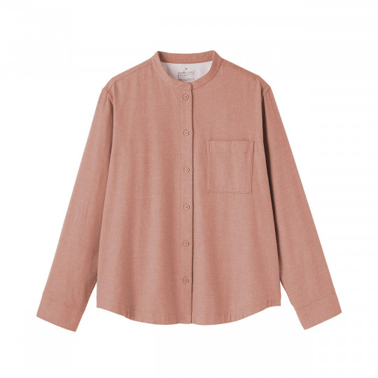 Koszula flanelowa ze stójką pomarańczowa