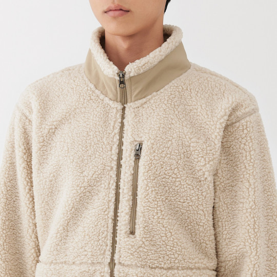 Bluza z polaru rozpinana brązowa