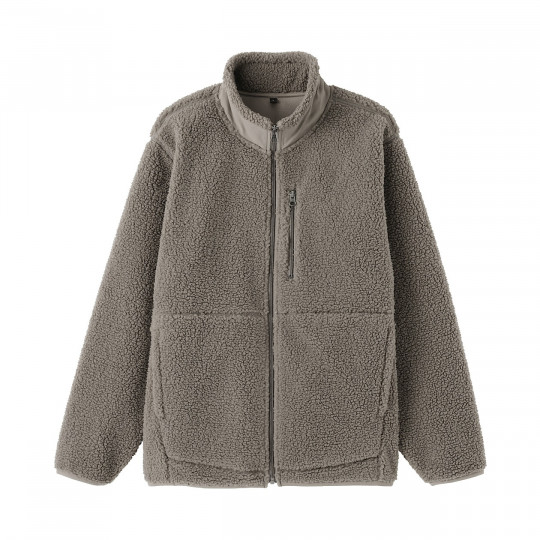 Bluza z polaru rozpinana brązowa