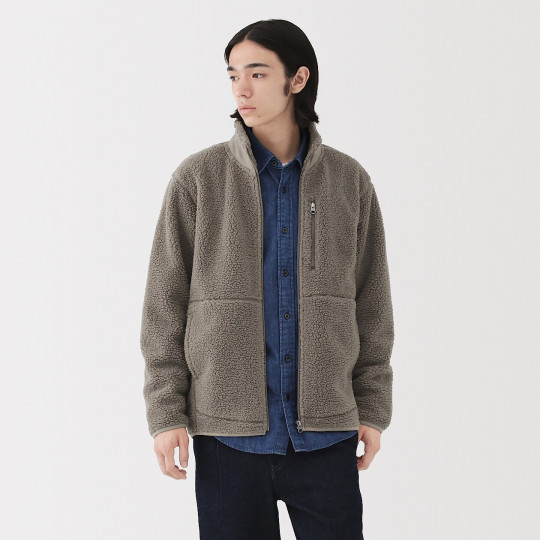 Bluza z polaru rozpinana brązowa