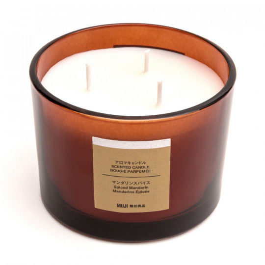 Świeca zapachowa z 3 knotami mandarynka w przyprawach