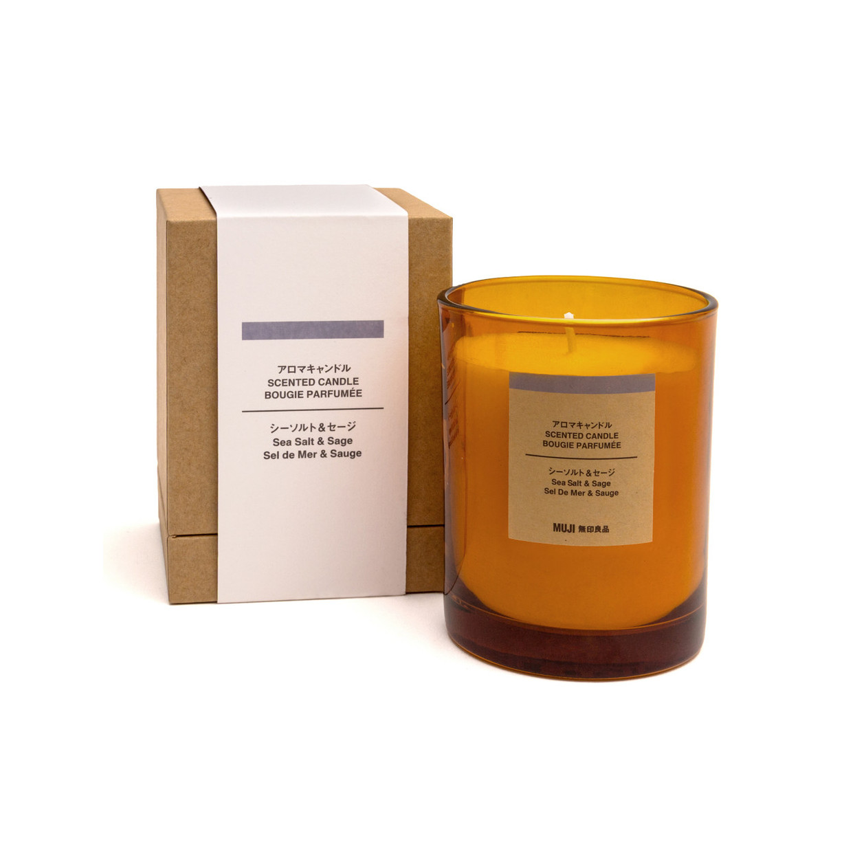 Świeca zapachowa z 1 knotem sól morska i szałwia