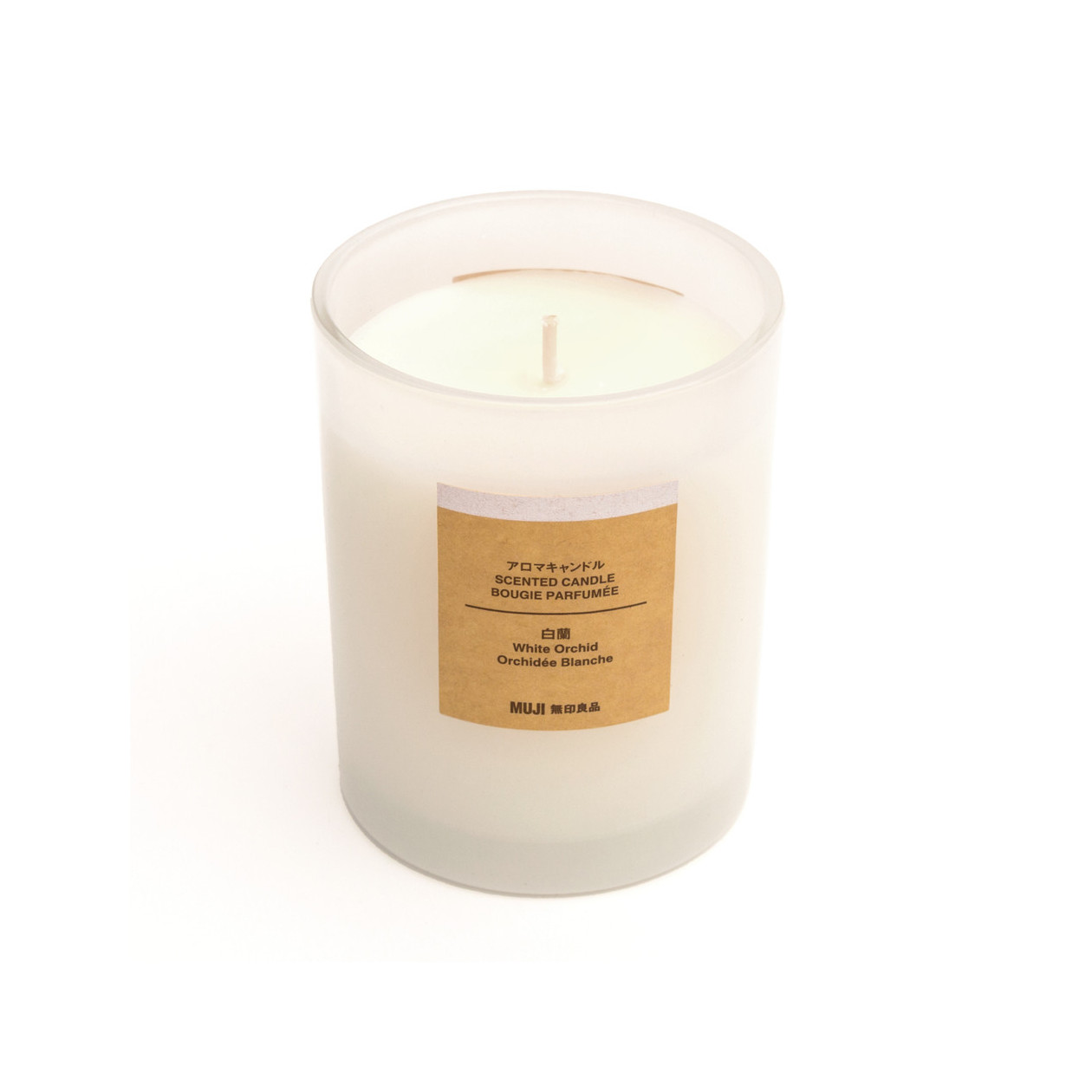 Świeca zapachowa z 1 knotem biała orchidea
