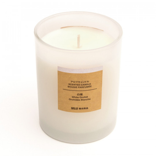 Świeca zapachowa z 1 knotem biała orchidea