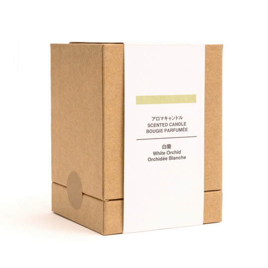 Świeca zapachowa z 1 knotem biała orchidea