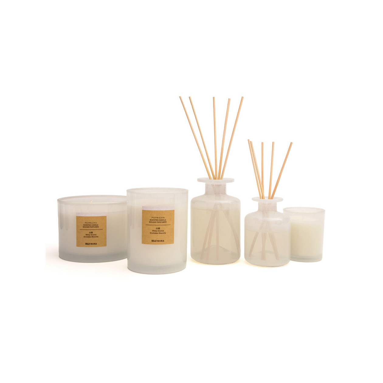 Świeca zapachowa z 1 knotem biała orchidea