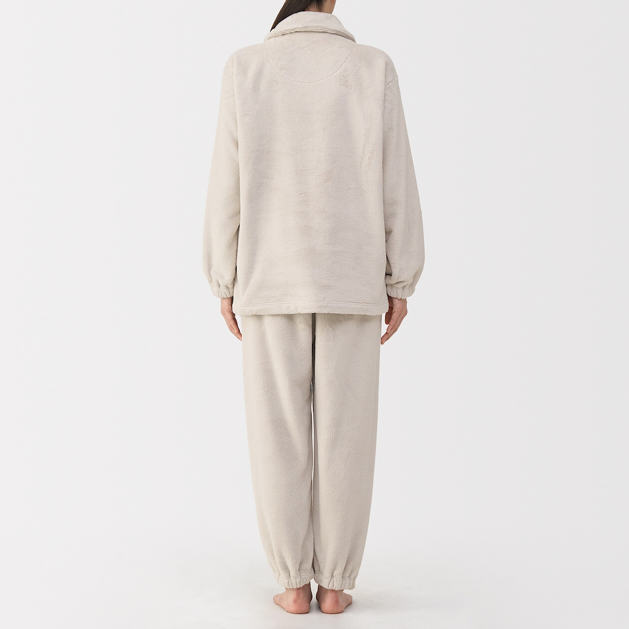 Piżama pluszowa kremowa