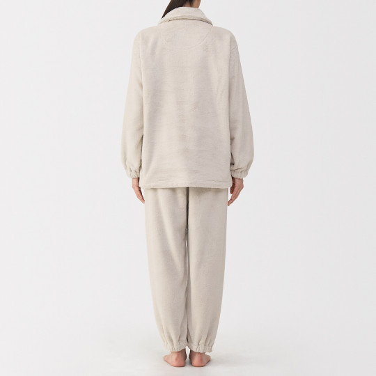 Piżama pluszowa kremowa