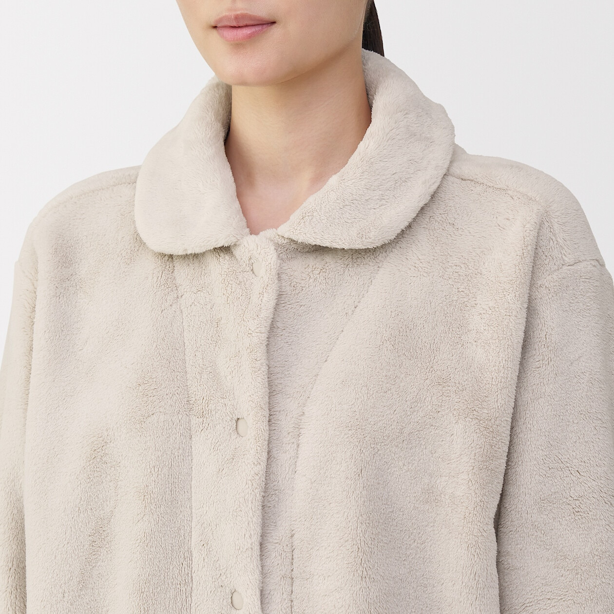 Piżama pluszowa kremowa