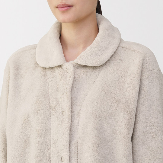 Piżama pluszowa kremowa