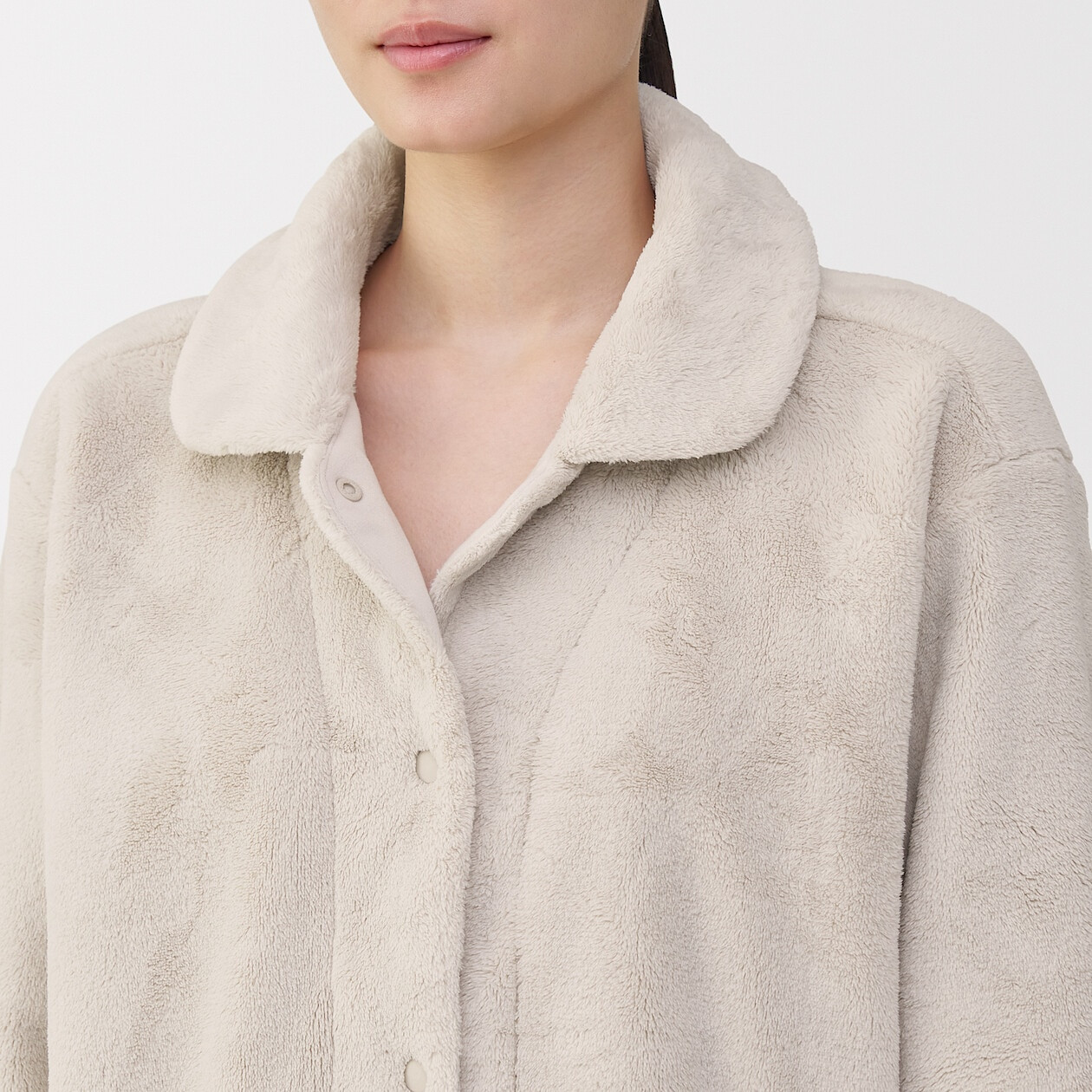 Piżama pluszowa kremowa