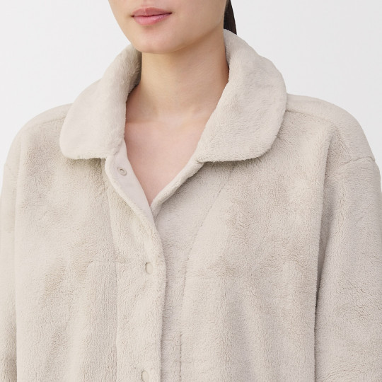 Piżama pluszowa kremowa