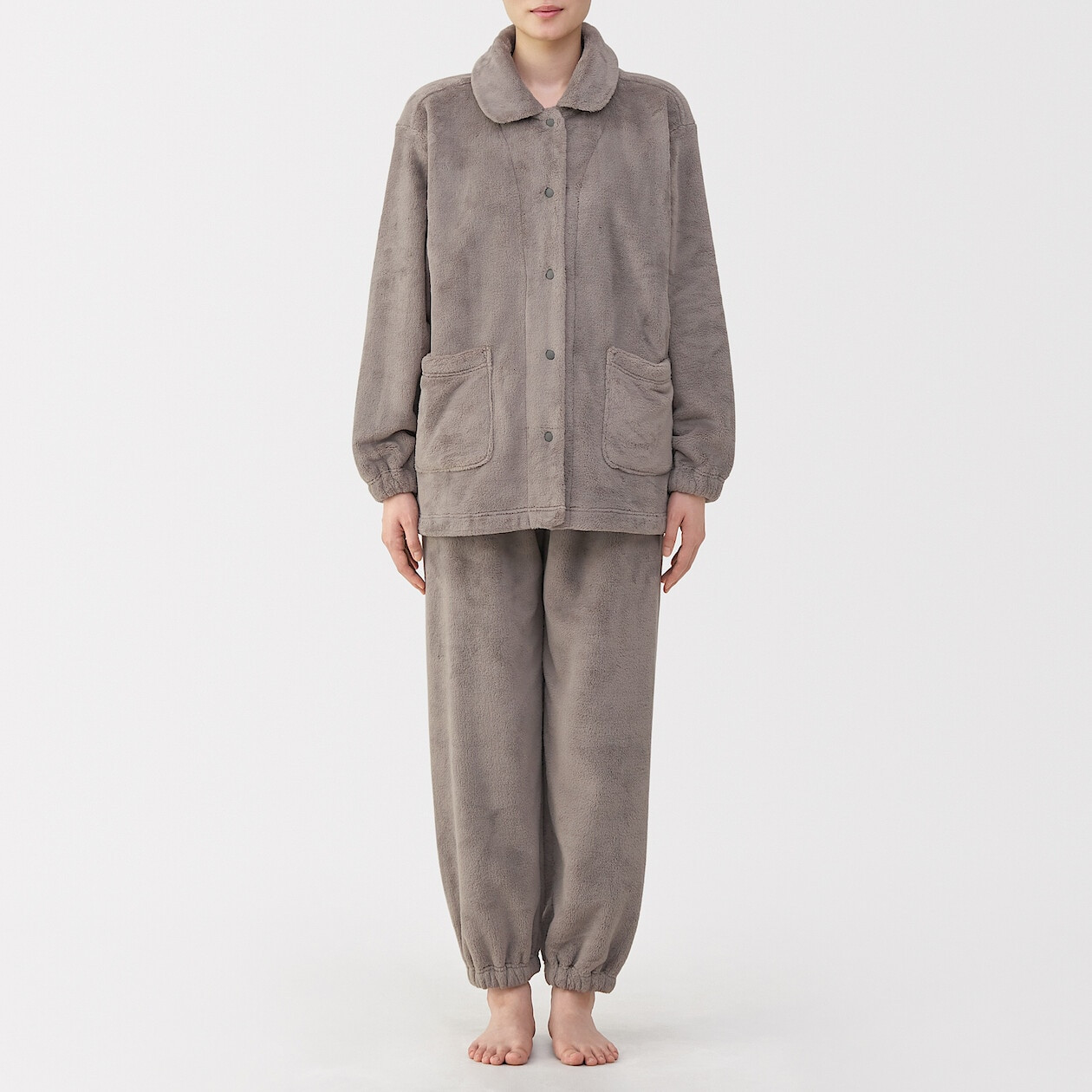 Piżama pluszowa brązowa