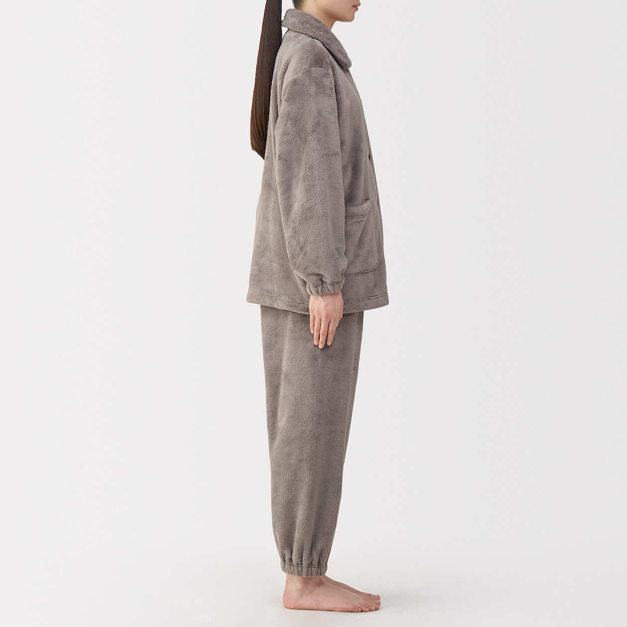 Piżama pluszowa brązowa