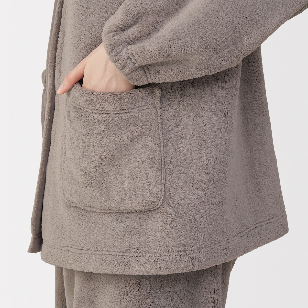 Piżama pluszowa brązowa