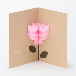 Kartka okolicznościowa tulipan
