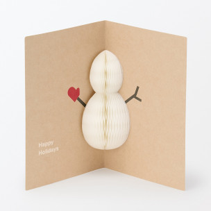 Kartka okolicznościowa bałwan