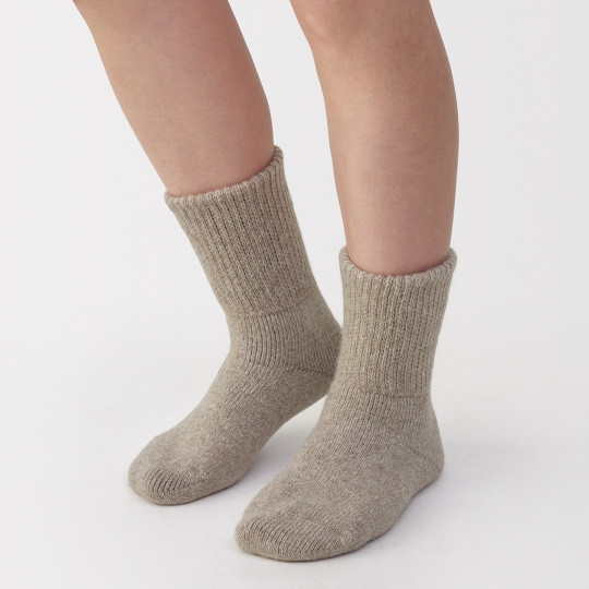 Skarpety z domieszką wełny brązowe