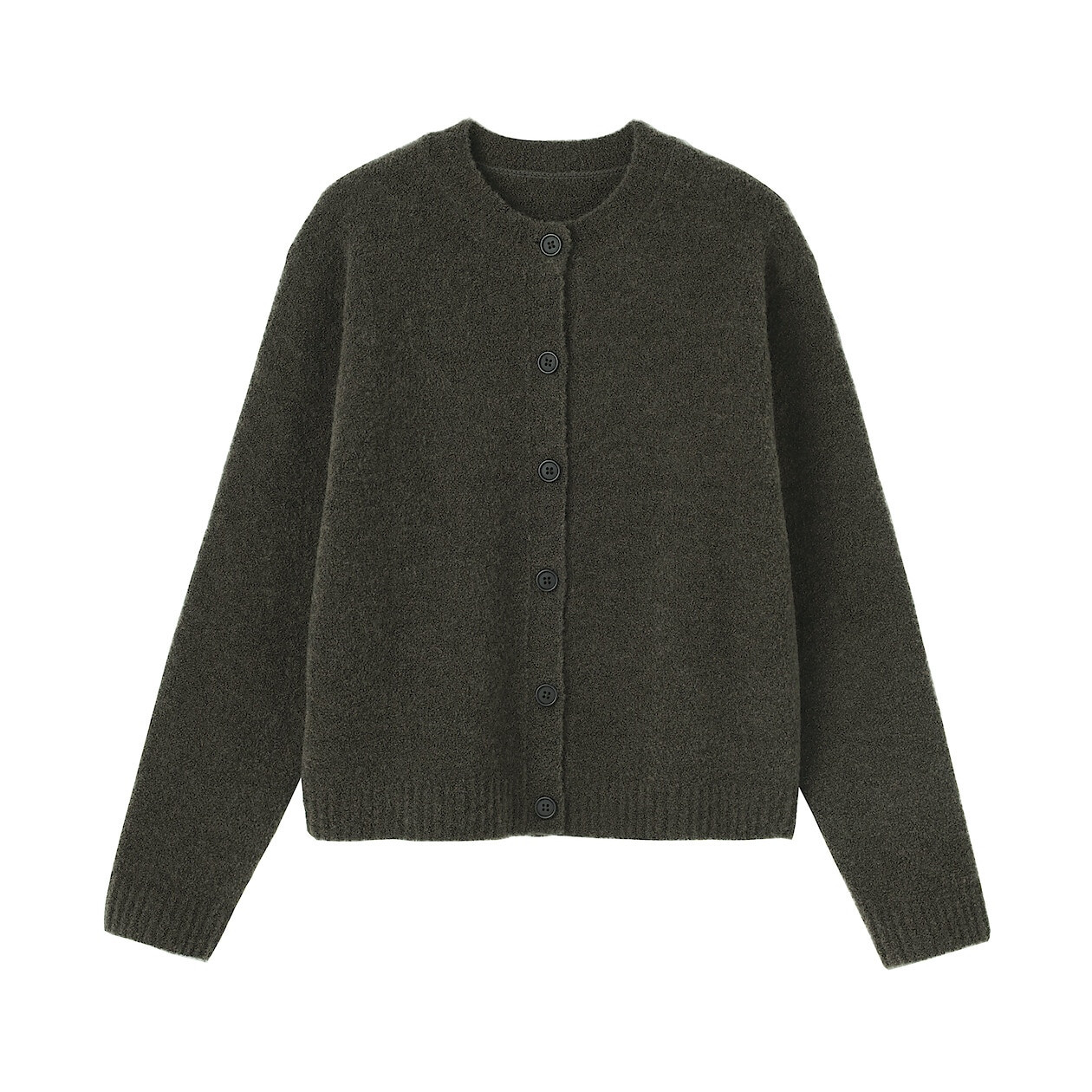 Kardigan boucle khaki