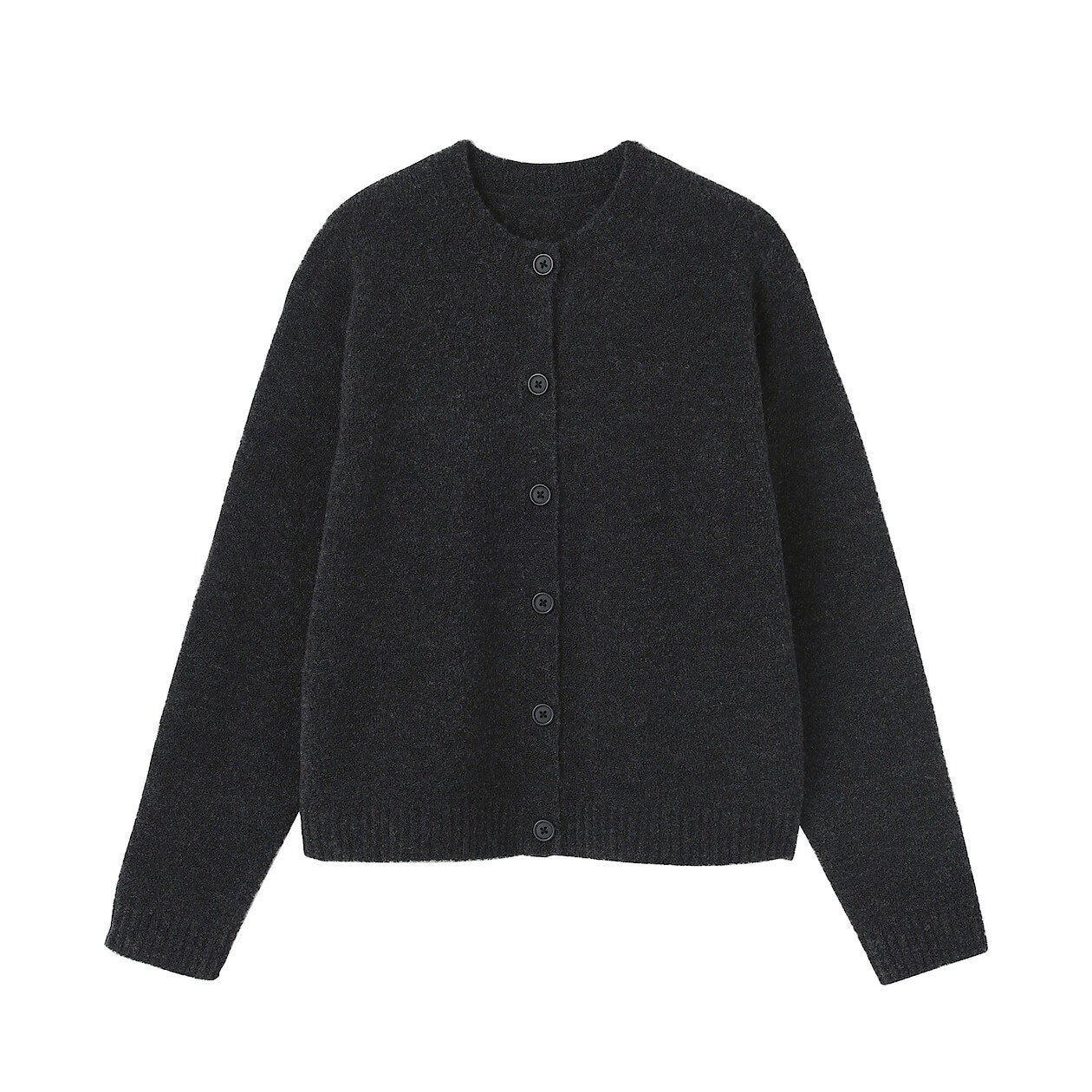 Kardigan boucle ciemnoszary