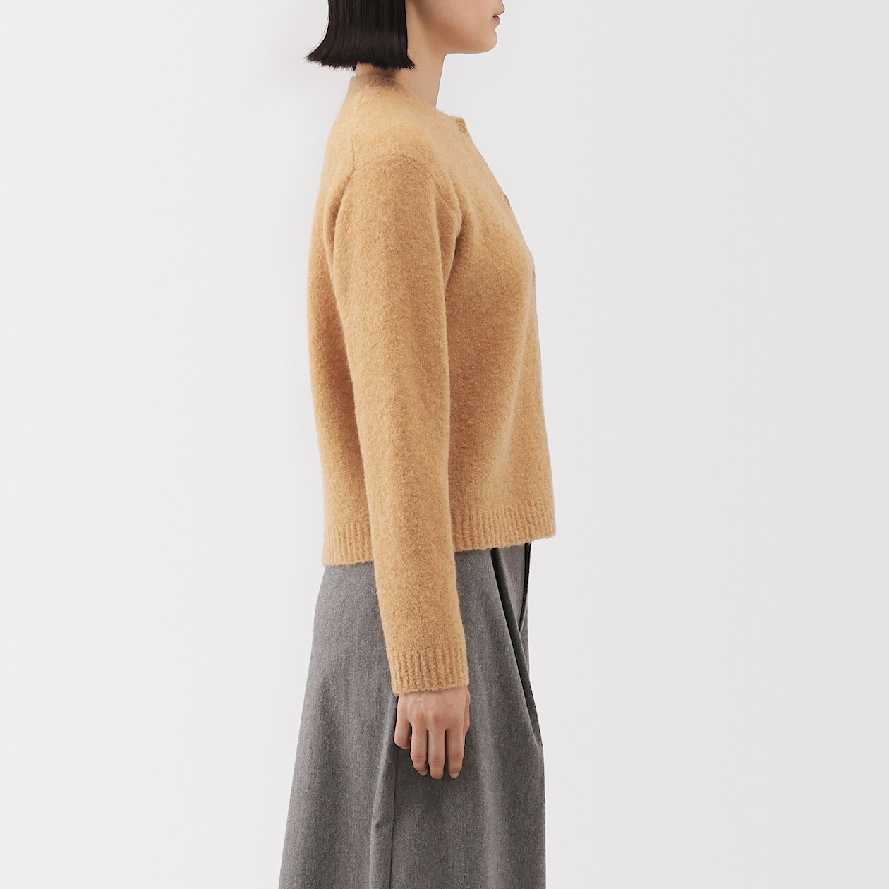 Kardigan boucle camel