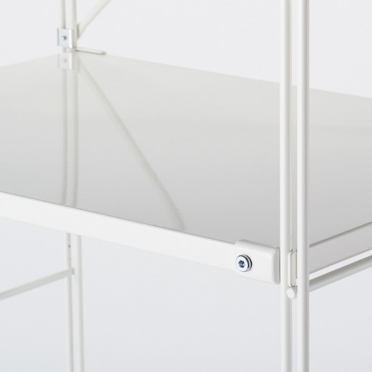 Regał stal jasny szary szeroki 5 półek 86x41x175,5cm