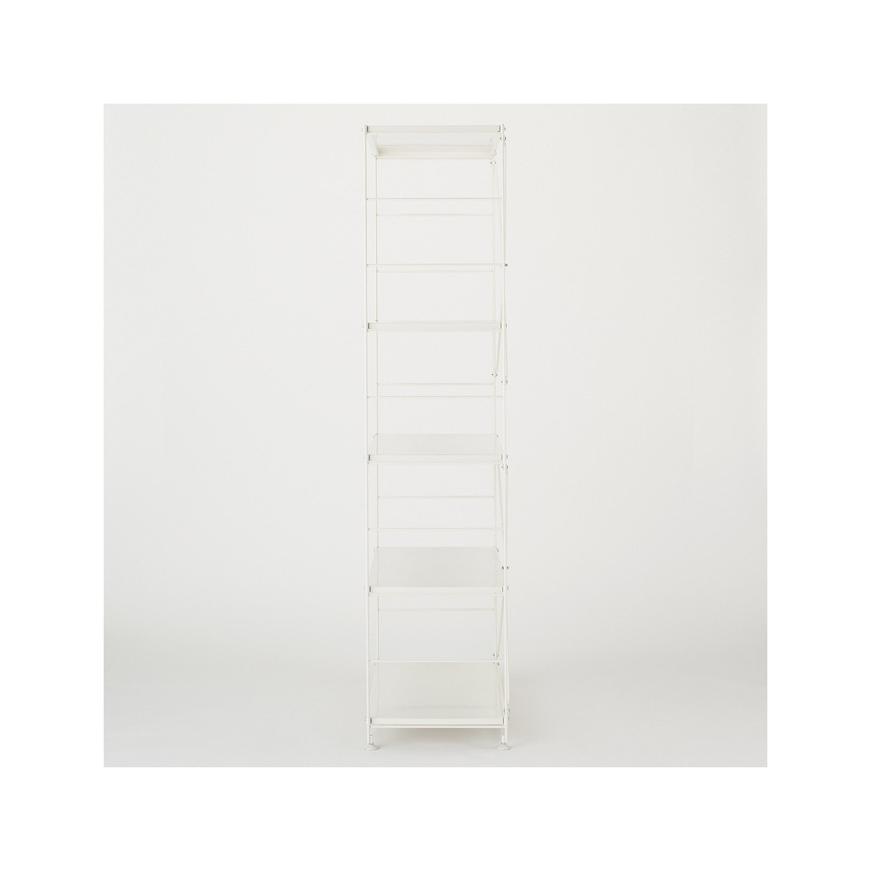 Regał stal jasny szary szeroki 5 półek 86x41x175,5cm