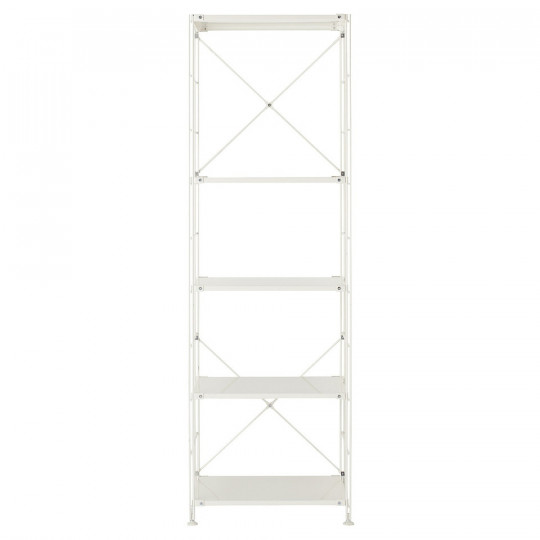 Regał stal jasny szary wąski 5 półek 58x41x175,5cm