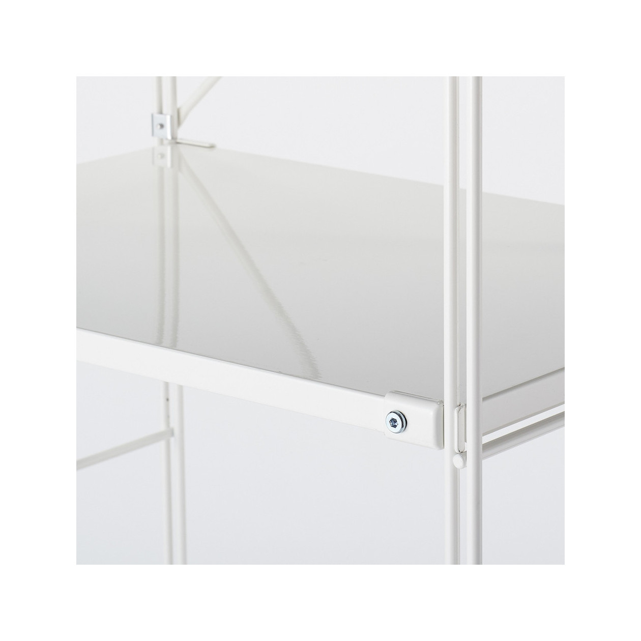 Regał stal jasny szary wąski 5 półek 58x41x175,5cm