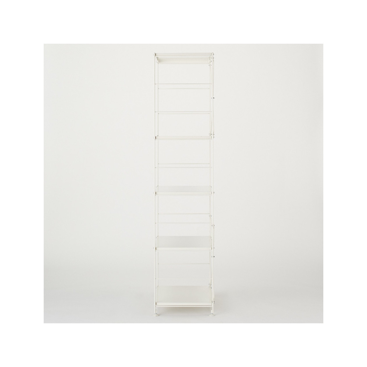 Regał stal jasny szary wąski 5 półek 58x41x175,5cm