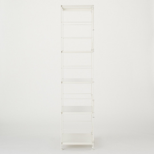 Regał stal jasny szary wąski 5 półek 58x41x175,5cm