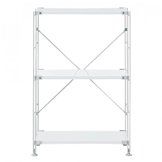 Regał stal jasny szary wąski 3 półki 58x41x83cm