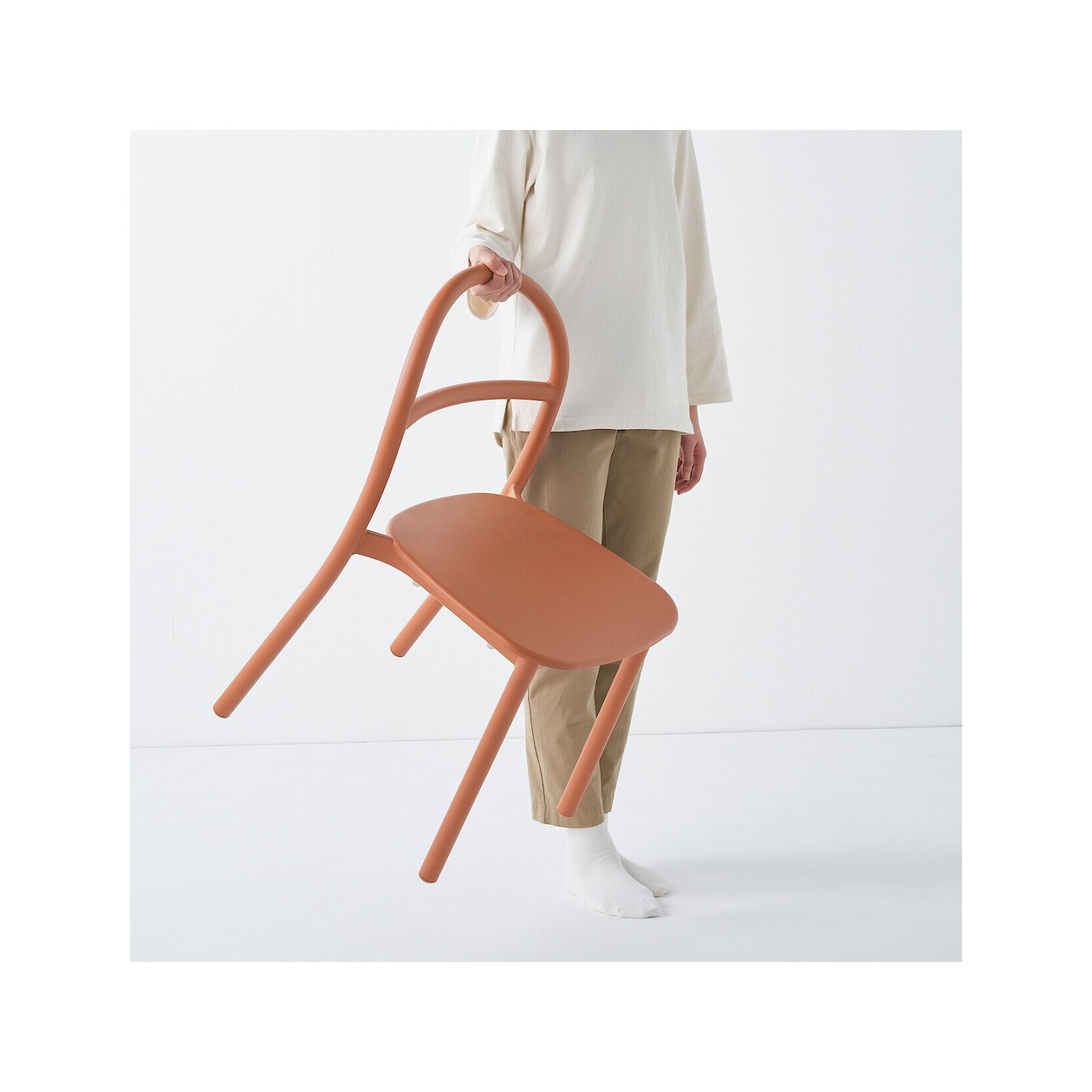 Krzesło aluminium burgund 52x47,5x77cm - zestaw 4 szt.