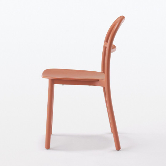 Krzesło aluminium burgund 52x47,5x77cm - zestaw 4 szt.