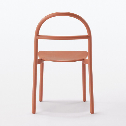 Krzesło aluminium burgund 52x47,5x77cm - zestaw 4 szt.