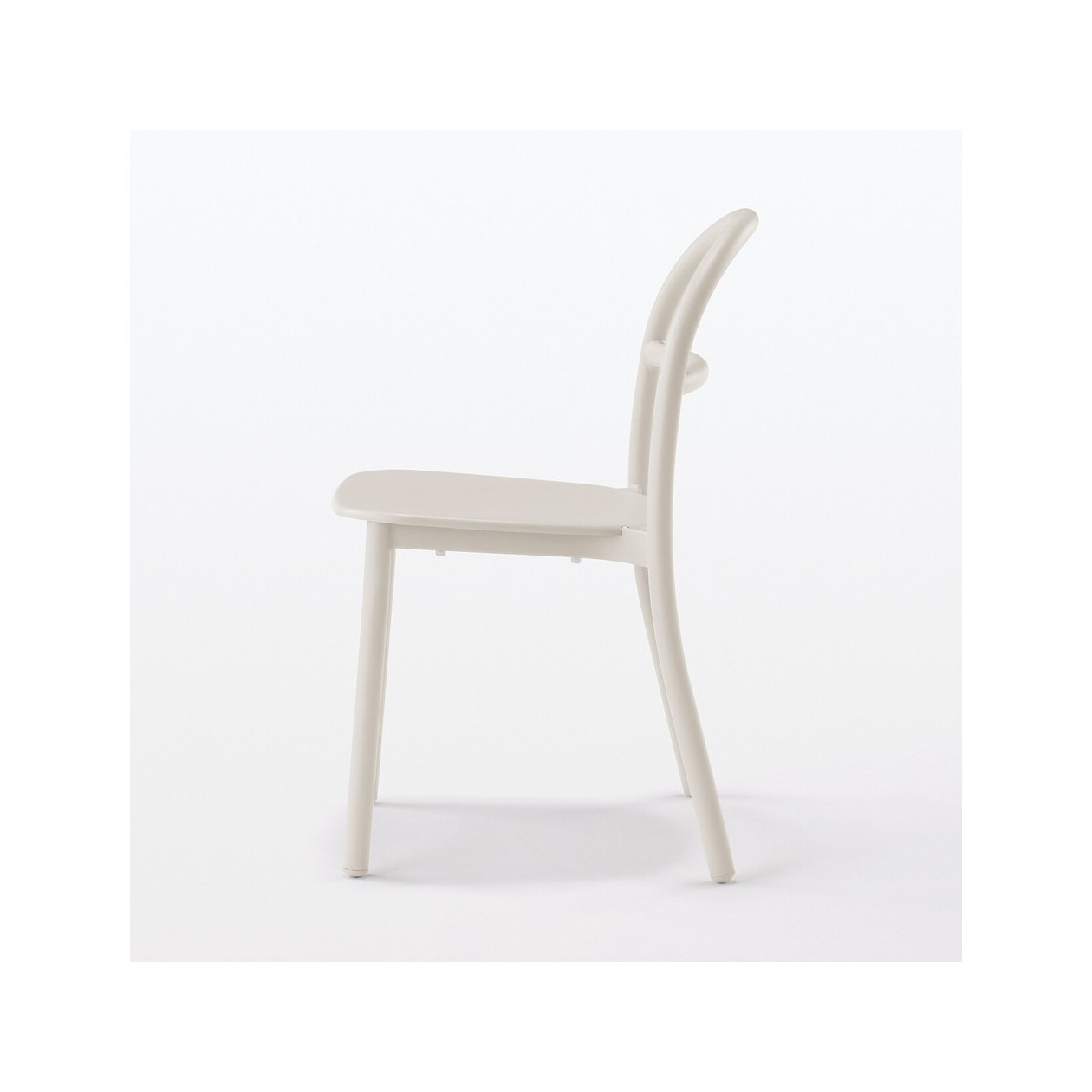 Krzesło aluminium jasny szary 52x47,5x77cm - zestaw 4 szt.