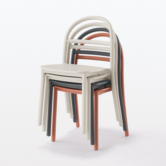 Krzesło aluminium jasny szary 52x47,5x77cm - zestaw 4 szt.