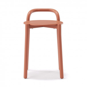 Stołek aluminium burgund...